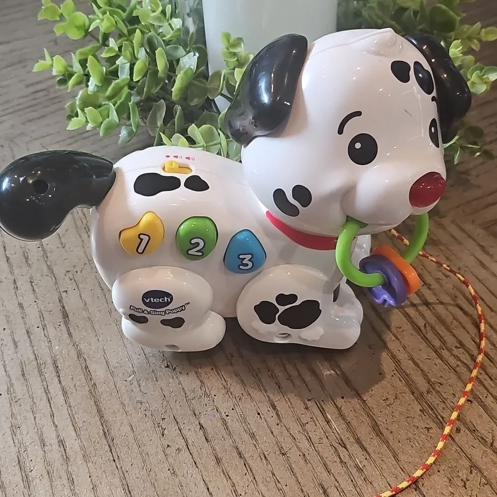 Interactive Black and White Dog Toy Vtech